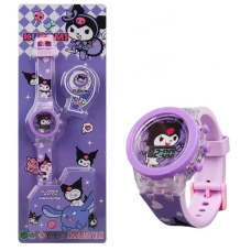 Детские электронные наручные часы с LED подсветкой для девочки 2 в 1 Kuromi (Kuromi ) геншен, манги, hello kitty, Санрио Китти, Мелоди Light Watch (AN)205188