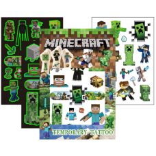 Временное переводное тату Minecraft Майнкрафт Chuangmei татуировка для детей 4 страницы (AN)33521