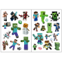 Временное переводное тату Minecraft Майнкрафт Chuangmei татуировка для детей 4 страницы (AN)33521