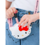 Дитяча силіконова сумка месенджер через плече для дівчаток Hello Kitty Хелло Кітті білий (AN)32263