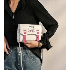 Детская сумка мессенджер через плечо для девочек Hello Kitty Хелло Китти белый (AN)32266