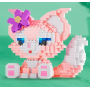 Конструктор фигурка Лиса  (Kuromi ) геншен, манги, hello kitty, Санріо Кітті, Мелоди для девочек  мини блоки y2k kpop 533 деталей (AN)21196