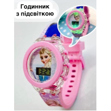 Детские электронные наручные часы с LED подсветкой для девочки 2 в 1 "Холодное сердце (Frozen)" 2 Light Watch (AN)20852