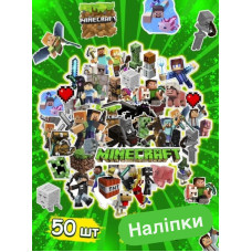 Набор наклеек многоразовых водоотталкивающих виниловых Майнкрафт, Minecraft самоклеящиеся50 шт (AN) стикербомбинг на авто телефон ноутбук стену Водостойкие стикеры для оклеивания(AN)20363 Набор наклеек многоразовых водоотталкивающих виниловых Майнкрафт, Minecraft самоклеящиеся50 шт (AN) стикербомбинг на авто телефон ноутбук стену Водостойкие стикеры для оклеивания(AN)20363