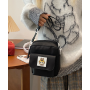 Сумка кросс-боди через плечо унисекс Монстрик Labubu Лабубу аниме (Kuromi Sanrio) черный (AN)3322