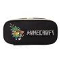 Пенал для канцелярии школьный Крипер Minecraft Майнкрафт черный  (AN)32664