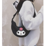 Сумка багет через плечо женская подростковая кросс-боди Куроми, (Kuromi ), hello kitty, Санрио Китти, Мелоди аниме и k-pop черный (AN)34189