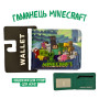Кошелек бумажник детский для мальчика Крипер Minecraft (AN)20366