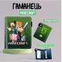 Кошелек детский крипер Minecraft Майнкрафт для мальчика зелёный (AN)34163