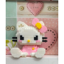 Конструктор фигурка  Hello Kitty 3- D мини блоки Magic Blocks  в  корейском стиле геншен, манги, hello kitty, Санрио Китти, Мелоди для детей и взрослых  y2k kpop 382 деталей (AN) 32169