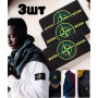 Патч Stone Island Стон Айленд с пуговицами на одежду стоник патч-3шт A (AN)31836