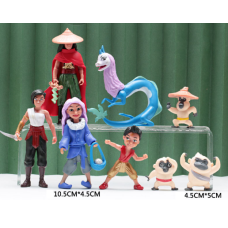 Набор фигурок игровой Райя и последний дракон Raya And The Last Dragon 8 штук (AN)34028