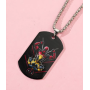 Мужская подвеска жетон Марвел Marvel Дэдпул и Росомаха Fashion Jewelry черный (AN) 34046