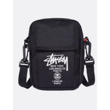 Барсетка мужская спортивная сумка-мессенджер кросс-боди stussy стуси черный (AN)26580