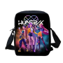 Сумка через плечо HUNTRIX 25×20×5 см — молодёжная кроссбоди сумка из мультфильма “K-Pop Demon Hunters” аниме, чёрная, 600D/PU (II) 34404