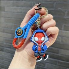 Брелок "Человек-паук: Через вселенную" SpiderMan силиконовый, с карабином на сумку рюкзак для ключей косплей (II) 34545