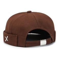 Кепка докер X Docker cap Коричнева розмір one size унісекс без козирка (ІІ) 34531