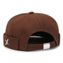 Кепка докер X Docker cap Коричнева розмір one size унісекс без козирка (ІІ) 34531