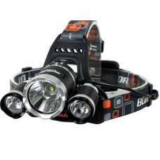 Налобный фонарь Boruit RJ-3000 PLUS (Cree T6+2Q5, 1500 люмен, 4 режима, 2x18650) (II) 16030