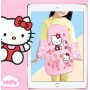 Фартук для творчества непромокаемый розовый с нарукавниками Hello Kitty (II)  34350