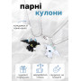 Парные кулоны дракончики беззубик и дневная фурия с магнитным сердцем на серебристой цепочке Fashion Jewelry колье чокер приручить дракона (II)  32896