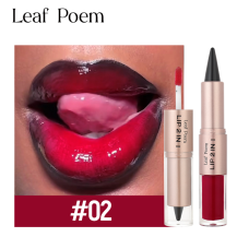 Двухстороннее средство для губ (Карандаш + Глянец) Leaf Poem Lip 2 in 1 Эффект Омбре / Плампер. Оттенок 02(II) 34449