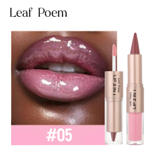 Двухстороннее средство для губ (Карандаш + Глянец) Leaf Poem Lip 2 in 1 Эффект Омбре / Плампер. Оттенок 05(II) 34452