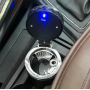 Автомобильная пепельница с LED-подсветкой и креплением на дефлектор Diamond Black 12х7.5 см (ІІ) 34495
