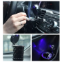 Автомобильная пепельница с LED-подсветкой и креплением на дефлектор Diamond Black 12х7.5 см (ІІ) 34495