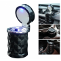 Автомобильная пепельница с LED-подсветкой и креплением на дефлектор Diamond Black 12х7.5 см (ІІ) 34495