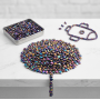Магнитные сенсорные камни-антистресс "Iridescent Stones" — Набор для творчества и релаксации, 500+ штук (ІІ) 34548