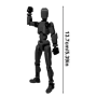 Робот  конструктор многосуставный подвижный манекен 3D Dummy 13 черный  (II) 34510
