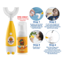 Детская электрическая звуковая зубная щетка G.DUCK Kids A6+ набор с пеной и 3 насадками (II) 34549
