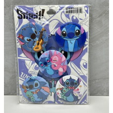 Набор металлических значков “Stitch” — 5 шт, диаметр 44 мм, мультяшные значки со Стичем (II) 34412 Набор металлических значков “Stitch” — 5 шт, диаметр 44 мм, мультяшные значки со Стичем (II) 34412