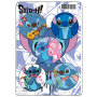 Набір металевих значків “Stitch” — 5 шт, діаметр 44 мм, мультяшні значки зі Стічем (II)  34412