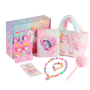 Подарочный набор детский с сумкой Единорог Unicorn в коробке для девочки бокс для праздника  7 предметов розовый (AN)30505