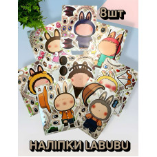 Набор наклеек картинок с Лабубу Labubu 8 картин (AN)34329