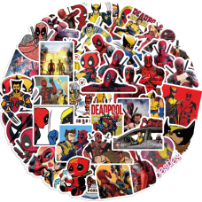 Набор виниловых наклеек Дедпул Розсомаха Marvel - 50 шт | стикеры для оклеивания стикербомбинг (AN)32971 Набор виниловых наклеек Дедпул Розсомаха Marvel - 50 шт | стикеры для оклеивания стикербомбинг (AN)32971