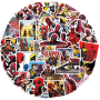 Набор виниловых наклеек Дедпул Розсомаха Marvel  - 50 шт | стикеры для оклеивания стикербомбинг  (AN)32971