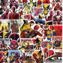 Набор виниловых наклеек Дедпул Розсомаха Marvel  - 50 шт | стикеры для оклеивания стикербомбинг  (AN)32971