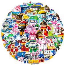 Набор виниловые наклеек стикеров на авто телефон ноутбук ROBOCAR POLI Робокар Поли для оклеивания стикербомбинг 50шт (AN)3290 Набор виниловые наклеек стикеров на авто телефон ноутбук ROBOCAR POLI Робокар Поли для оклеивания стикербомбинг 50шт (AN)3290