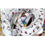 Большой детский школьный пенал косметичка на молнии hello kitty Хеллоу Китти белый (AN)3237