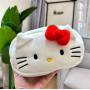 Большой детский школьный пенал косметичка на молнии hello kitty Хеллоу Китти белый (AN)3237