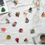 Набор наклеек многоразовых водоотталкивающих виниловых Майнкрафт, Minecraft самоклеящиеся 50 шт стикербомбинг на авто телефон ноутбук стену Водостойкие стикеры для оклеивания (AN)34252