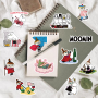 Детские наклейки Туве Янссон - Муми-тролли Moomin 50шт для скрапбукинга, буллет-журнала,  на телефон ноутбук стену самокат Водостойкие стикеры для оклеивания(AN)34265