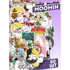 Детские наклейки Туве Янссон - Муми-тролли Moomin 50шт для скрапбукинга, буллет-журнала, на телефон ноутбук стену самокат Водостойкие стикеры для оклеивания(AN)34265 Детские наклейки Туве Янссон - Муми-тролли Moomin 50шт для скрапбукинга, буллет-журнала, на телефон ноутбук стену самокат Водостойкие стикеры для оклеивания(AN)34265