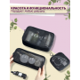 Набор дорожных органайзеров косметичек прозрачных Neatness-Beauty-Etc. 3шт Черный (AN)20971
