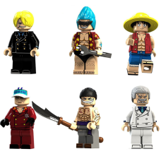 Набор фигурок конструктор Пираты соломенной шляпы One Piece Ван Пис 6 штук (AN) 32881