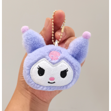 Мягкий плюшевый брелок игрушка  на сумку, для ключей  Куроми (Kuromi), hello kitty, Мелоди фиолетовый (AN)21190