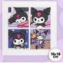 Алмазная мозаика картина по номерам с рамкой для детей Куроми Аниме Мелоди Kuromi Kitty (AN)32375